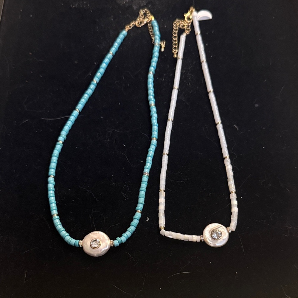 Elegant Beaded Necklace Set with Pearl Accents